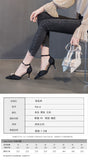 Wexleyjesus   spring summer new pointed high heels For women's thin High heels sandals women's hollow one-line Wonmen Pumps shoes