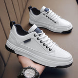 Wexleyjesus Men's Shoes Men's Shoes Work Labor Insurance Shoes Casual Leather Shoes All-match Waterproof Non-slip Leather Sneakers