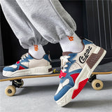 New Style 2022 Denim Canvas Sneakers Men Platform Skateboard Shoes Streetwear Hip Hop Teenager Zapatos Hombre Tenis