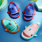 Wexleyjesus Children Slippers Summer Household Baby Non-slip Soft Bottom Baby Shark Sandals Slippers Beach Shoes Kids Girls Pink Slides