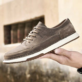 New Casual Brand Shoes For Men Leather Suede Sneakers Shoes Men Young Boy Non-Slip Walking Outdoor Street Mens Fashion Sneaker