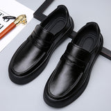 Wexleyjesus New Trend Leather Shoes For Men Black Slip On Shoe Mens High Quality Loafers Shoes Man Comfortable Men Walking Driver Shoe