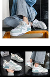 New Style 2022 Denim Canvas Sneakers Men Platform Skateboard Shoes Streetwear Hip Hop Teenager Zapatos Hombre Tenis