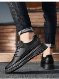 Wexleyjesus  New In Casual Men Shoes Leather Platform Fashion Male Sneakers Slip-On Outdoor Walking Design Luxury Loafers Tennis Flat