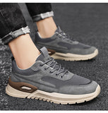 Wexleyjesus New Fashion Sneakers Men Spring Autumen Male Footwear Thick Sole Mens Casual Shoes Breathable Mesh Sneakers Black Grey A4752