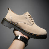 Popular 2022 Men Casual Shoes Suede Leather Working Shoes Mens Handmade Casual Shoe Man Top Quality Walking Footwear Big Size 48