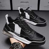 Wexleyjesus Men Shoes Casual Leather Male Sneakers Flat Anti Slip Outdoor Walking Platform Sports Designer Luxury Retro Loafers Tennis