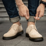 Popular 2022 Men Casual Shoes Suede Leather Working Shoes Mens Handmade Casual Shoe Man Top Quality Walking Footwear Big Size 48