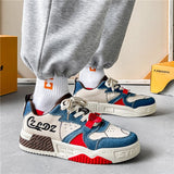 New Style 2022 Denim Canvas Sneakers Men Platform Skateboard Shoes Streetwear Hip Hop Teenager Zapatos Hombre Tenis