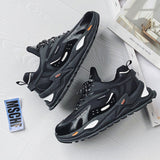 2023 New Men's Running Shoes Color Matching Trend Designer Shoes Men Lace-up Platform Sneakers Fashion Men Casual Shoes Zapatos