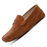 Wexleyjesus Men Loafers Leather Boat Shoes Casual High Quality Korea Style Suede Handmade Moccasin Size 46 Men Shoes Free Shipping