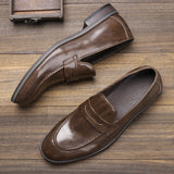 Wexleyjesus Man loafers Brand Slip-On Comfortable 2023 New Arrival Shoes Men Leather #KD801