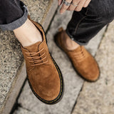 Popular 2022 Men Casual Shoes Suede Leather Working Shoes Mens Handmade Casual Shoe Man Top Quality Walking Footwear Big Size 48