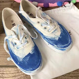 DIY Hand Printed Women Espadrilles 2022 Spring Lace Up Casual Shallow Canvas Sneakers Daily Light Outside Ladies Footwear