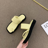 Bailamos Woman Flip Flops 2022 New Fashion Platform Slippers Luxury Slides Pantofle Hawaiian Flats Summer Beach Sandals Mujer