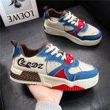 New Style 2022 Denim Canvas Sneakers Men Platform Skateboard Shoes Streetwear Hip Hop Teenager Zapatos Hombre Tenis