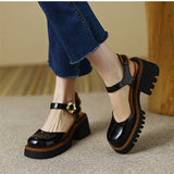 Platform Sandals Woman Summer 2022 Black Hollow Out Pumps Student Girl Elegant Retro Single Shoes Korean Style Uniform Lolita