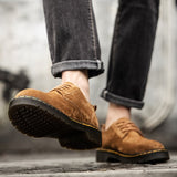 Popular 2022 Men Casual Shoes Suede Leather Working Shoes Mens Handmade Casual Shoe Man Top Quality Walking Footwear Big Size 48