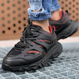 Chekich Men's Shoes Black White Sneakers Non Leather Summer Autumn Seasons Laced Mixed Colors Casual Comfortable Training Gym Orthopedic Odorless Sport Daily Lightweight High Sole New Brand Soft Flats Fitness CH301 V2