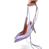 Spring 2021 new style pointed toe high heel strap women's evening dress party shoes