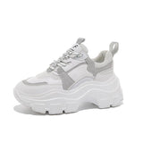 Women's Chunky Sneakers Thick Bottom Platform Vulcanize Shoes Fashion Breathable Casual Running Shoe for Woman Female 2021