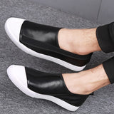Wexleyjesus  Men Casual Shoes High Quality Leather Slip-On Mens Loafers Breathable Outdoor White Sneakers Soft Light Summer Men Shoes Flats