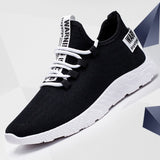 The New Men Sneakers 2021 New Breathable Lace Up Men Mesh Shoes Fashion Casual No-slip Men Vulcanize Shoes Tenis Masculino