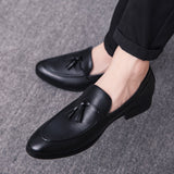 Wexleyjesus  2021  Men Casual Shoes Breathable Leather Loafers Business Office Shoes For Men Driving Moccasins Comfortable Slip On Tassel Shoe