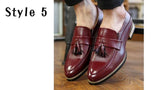 Wexleyjesus  2021  Men Casual Shoes Breathable Leather Loafers Business Office Shoes For Men Driving Moccasins Comfortable Slip On Tassel Shoe