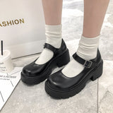 Wexleyjesus  Women Shoes Japanese Style Lolita Shoes Women Vintage Soft High Heel Platform shoes College Student Mary Jane shoes