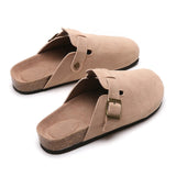 Summer Couple Slippers Woman Man Adult Cork Sandals Women Casual Beach Gladiator Flat Shoes Buckle Strap Size 35-44
