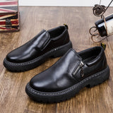 Wexleyjesus  2021 New Men's Casual Shoes Trend Wild Fashion Men's Shoes Low Top Thick-soled Shoes Men Leather Shoes Men Zapatos De Hombre
