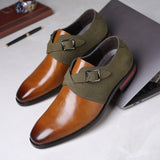 Men's Fashion Stitching Buckle Derby Shoes Men's Leather Dress Shoes Wedding Party Shoes Men's Business Office Overshoes48