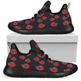 ELVISWORD Anime Akatsuki Pattern Men's Sneakers Flats Casual Autumn Lace Up Comfortable Breathable Men Shoes Footwear for Boys