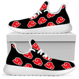 Anime Akatsuki Pattern Men's Sneakers Flats Casual Autumn Lace Up Comfortable Breathable Men Shoes Footwear for Boys