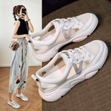 Comfort 2022 Summer Sandals Women Sneakers Mesh Casual Platform Trainers Shoes Flat Heels Shoes Female Cutout Casual Slippers