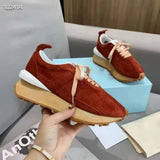 Spring Thick Sole Casual Daddy Shoes Women Flat Mixed Color Lace Up Patchwork Sneakers Outdoor Walk Tennis Shoes 2021 Unisex