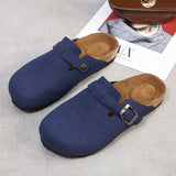 Summer Couple Slippers Woman Man Adult Cork Sandals Women Casual Beach Gladiator Flat Shoes Buckle Strap Size 35-44