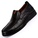 Brand Men Leather Shoes Luxury Casual Shoes Men Loafers Soft Leather Footwear Breathable Slip On Driving Men Ses Plus Size 37-47