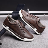 Large size 47 48 New Men's Quality Casual Leather Shoes Autumn Sneakers Mens Korean Sports Shoes Zapatillas Hombre