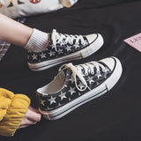 Hight-top Canvas Shoes Chic Women's 2020 New Style White Shoes Spring Korean-style Girls Heart Sneakers 35-40 High Low Lace Up