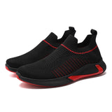 New Style Men's Shoes In Autumn and Winter: Breathable Flying Knitting Running Shoes Sock Mouth Leisure and Fashion Sports Shoes