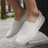 PUPUDA Spring Espadrilles Men Casual Shoes Breathable Canvas Shoes Male Fashon Trend Driving Shoes Men Slip On Loafers Summer
