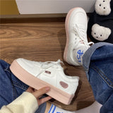 Sneakers Women's Sports Shoes Kawaii Platform Round Head Flats Spring Summer 2021 Female Casual Vulcanized Little White Footwear