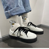 Sneakers Women's Sports Shoes Kawaii Platform Round Head Flats Spring Summer 2021 Female Casual Vulcanized Little White Footwear