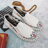 Mens Embroidered Shoes Comfortable Chinese Style Casual Sneakers Men New Arrivals Brand Slip-on Loafers Shoes Zapatillas Hombre