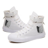 Hot Sale Attack On Titan Comfort Shoe Unisex Fashion High Top Canvas Boys Cool Styles Sneaker Size 35-44
