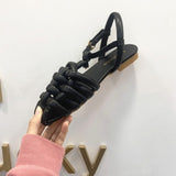 Women Sandals Fashion Flat Shoes 2021 Spring New Ladies Comfort Casual Outside Sandals Women Shoes Weave Female Shoes