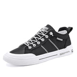 Men's Fashion Black Comfortable Canvas Sneakers New Arrivals Vulcanize Shoes Men Outdoor Trainers Casual Shoes Zapatillas Hombre