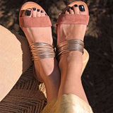 Women's slippers summer outdoor leisure flat slippers women's sandals